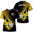 thumbnail image 1 of Personalized Name Team's Name Pickleball Shirt 3D, Pickleball Shirts, Funny Pickleball Shirts for Team, Men Women (Yellow, S), 1 of 10