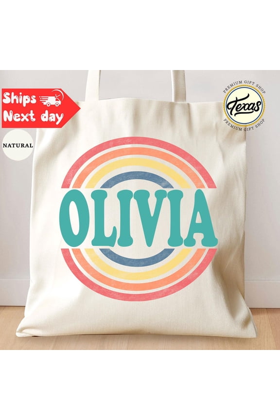 Personalized Name Tote Bag School, Teacher, or Shopper Gift