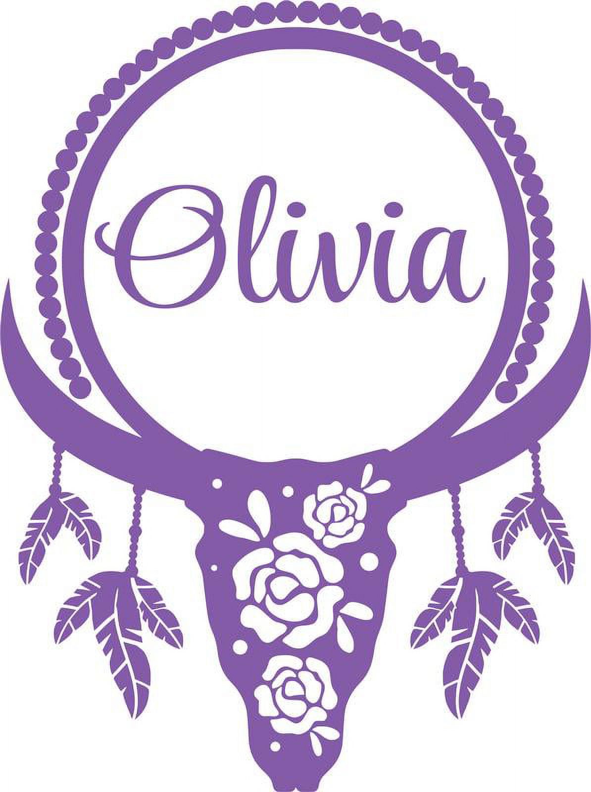 Personalized Name Vinyl Decal Sticker Custom Initial Wall Art ...