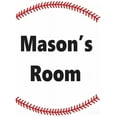 thumbnail image 1 of Personalized Name Vinyl Decal Sticker Custom Initial Wall Art Personalization Decor Childrens Boys Bedroom Baseball Sports Welcome Sign 40 Inches X 40 Inches, 1 of 1
