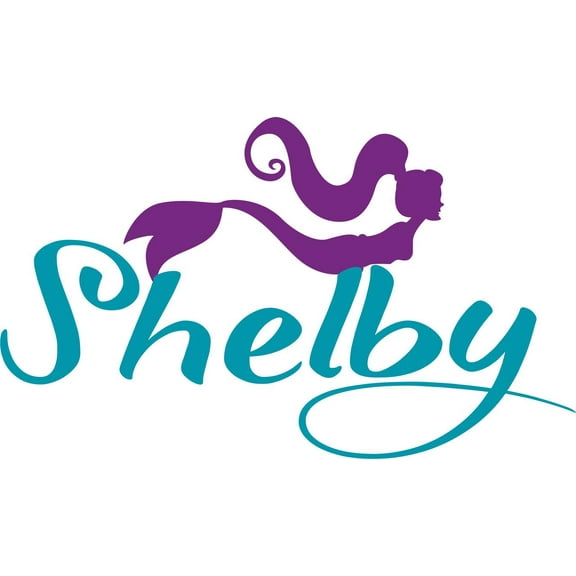 Personalized Name Vinyl Decal Sticker Custom Initial Wall Art Personalization Decor Girl Mermaid Princess 15 Inches x 20 Inches