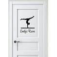 thumbnail image 1 of Personalized Name Vinyl Decal Sticker Custom Initial Wall Art Personalization Decor Gymnast Children Gymnastics Sport Bedroom 10 Inches X 12 Inches, 1 of 1