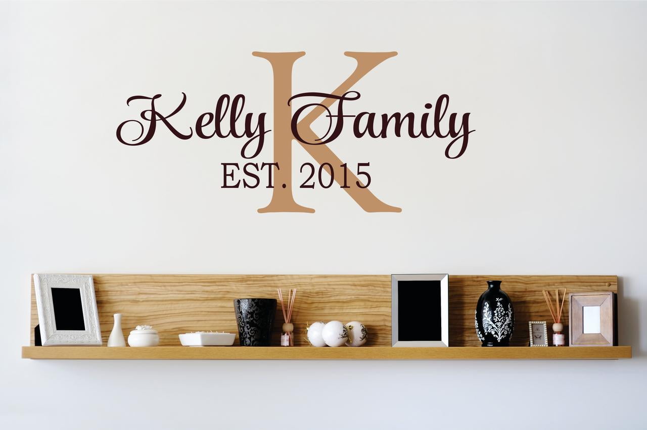 Personalized Name Vinyl Decal Sticker Custom Initial Wall Art ...