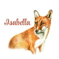 thumbnail image 1 of Personalized Name Vinyl Decal Sticker Custom Initial Wall Art Personalization Decor Sticker Fox Animal 15 Inches X 15 Inches, 1 of 1