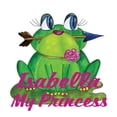thumbnail image 1 of Personalized Name Vinyl Decal Sticker Custom Initial Wall Art Personalization Decor Sticker Frog Princess Fairytale Girl Bedroom 4 Inches X 12 Inches, 1 of 1