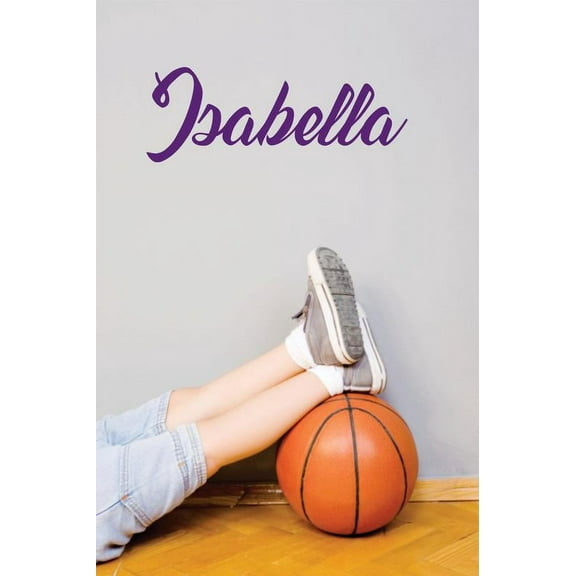 Personalized Name Vinyl Decal Sticker Custom Initial Wall Art Personalization Decor Sticker Script Girl Bedroom Children Teen 4 Inches X 12 Inches