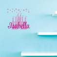 thumbnail image 1 of Personalized Name Vinyl Decal Sticker Custom Initial Wall Art Personalization Decor Sticker Star Castle Crown Princess Faiytale Girl Bedroom Pink 20 Inches X 20 Inches, 1 of 1