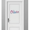 thumbnail image 1 of Personalized Name Vinyl Decal Sticker Custom Initial Wall Art Personalization Decor Sticker Watercolor Print Pattern Design Teen Kids Bedroom 4 Inches X 10 Inches, 1 of 1