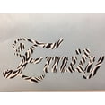 thumbnail image 1 of Personalized Name Vinyl Decal Sticker Custom Initial Wall Art Personalization Decor Sticker Zebra Print Pattern Design Teen Kids Bedroom 4 Inches X 10 Inches, 1 of 1