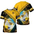 thumbnail image 1 of Personalized Name Volleyball Shirts 3D for Men and Women, Volleyball Shirt for Volleyball Lover, Unisex Tee Shirt (Yellow, 2XL), 1 of 9