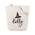 thumbnail image 1 of Personalized Name Witch Cotton Canvas Tote Bag, 1 of 5