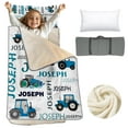 thumbnail image 1 of Personalized Nap Mat for Toddlers, Soft Sleeping Bag with Pillow and Blanket for Preschool Use, 1 of 8