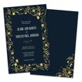 thumbnail image 1 of Personalized Navy Overlay Wedding Invitation, 1 of 1