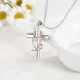 thumbnail image 1 of Personalized Necklace 925 Sterling Silver Cross Unisex, 1 of 2