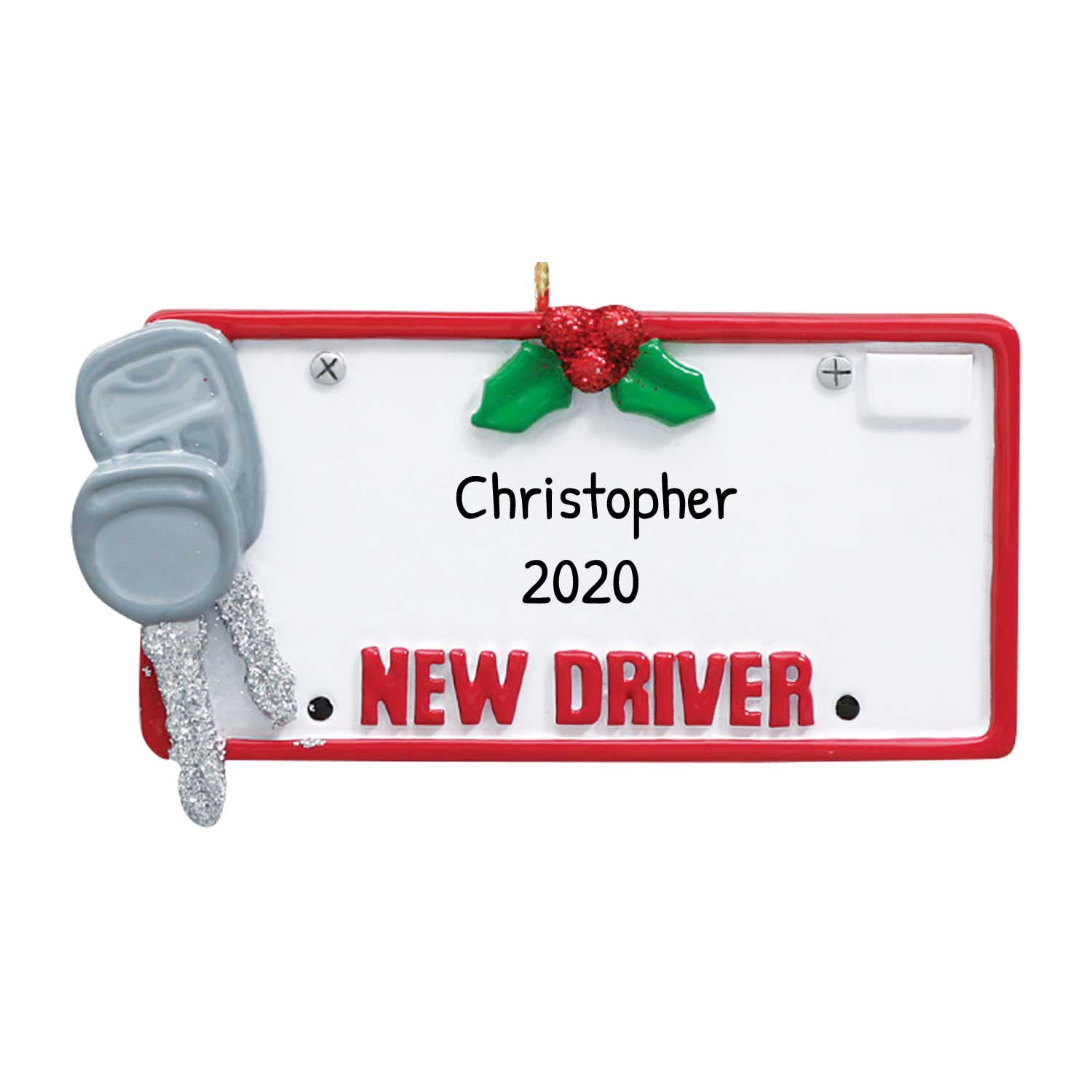 Personalized New Driver Ornament 2023 Drivers License Christmas