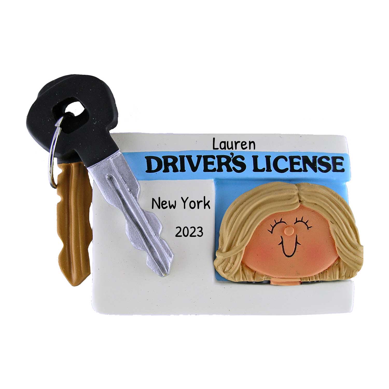 Personalized New Driver Ornament 2024 Drivers License Christmas