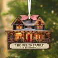 thumbnail image 1 of Personalized New Home Christmas Ornament, First Home Photo Ornament, Custom Housewarming Gift, Wooden Home Decor, Realtor Client Gift, 1 of 4