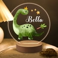 thumbnail image 1 of Personalized Night Light Custom Name Acrylic LED Lamp 7 Light Colors with Wooden Base Gift for Girls Boys Bedroom Table Decoration, 1 of 7