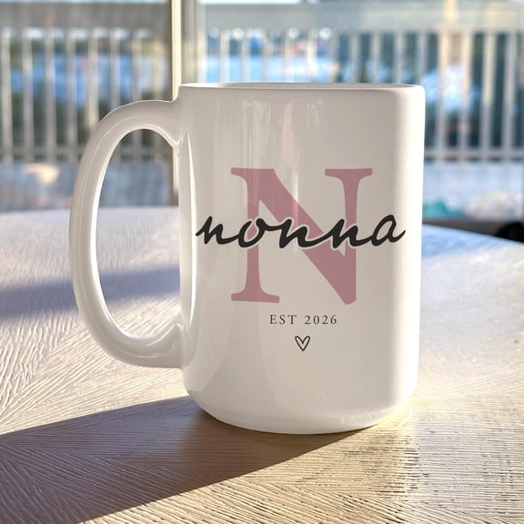 Personalized Nonna Mug Monogram Mothers Day Nonna Gift Ideas For New Grandma Birthday Est