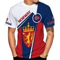 thumbnail image 1 of Personalized Norway Shirts, Norway Flag Pride T-Shirt, Norwegian Shirt for Men, Norway Short Sleeves T-Shirt S-5XL (NW 9) (T-shirt, 4XL), 1 of 8