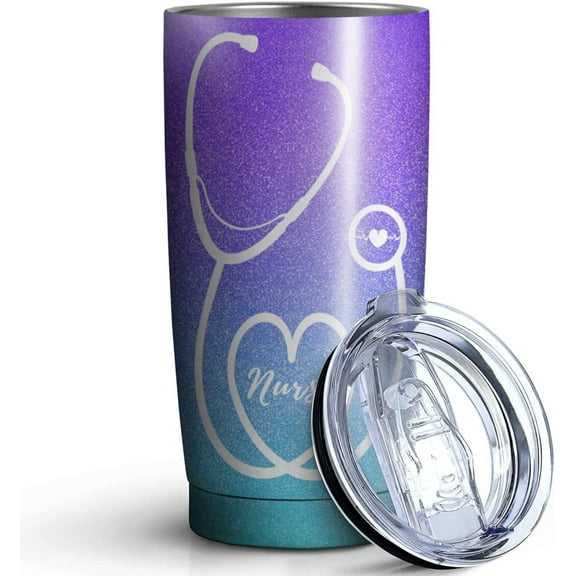 Personalized Nurse Cup for New RN Women Nurses,Custom Tea/Coffee Nurse Tumbler 20 oz Stainless Steel,Ideal for Nurses School Graduation Gifts/Week Gifts/Retirement Gifts/Birthday Gifts