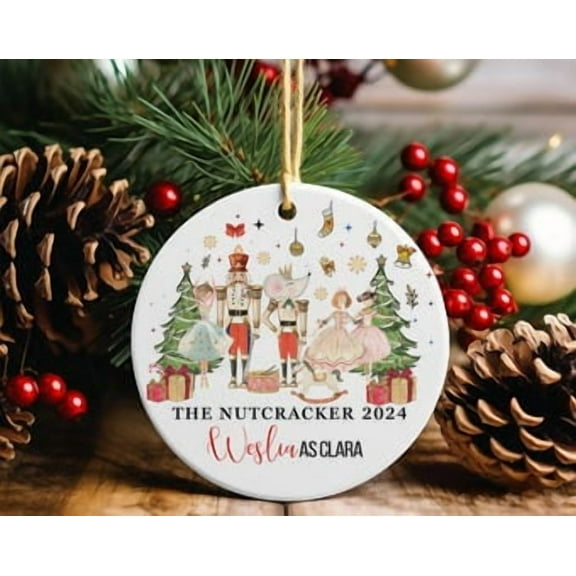 Personalized Nutcracker 2025 Christmas Ornament Nutcracker Play Ballerina Ornament Dance Recital Holiday Gift