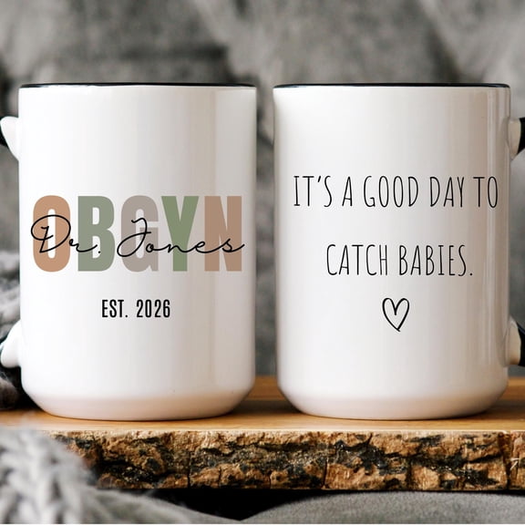 Personalized OBGYN Mug Funny At Your Cervix Gift Custom Obstetrician Coffee Cup Gynecologi