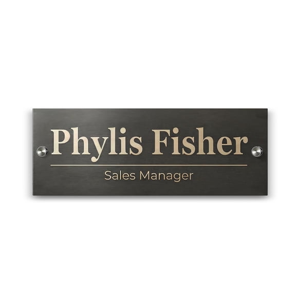 Personalized Office Door Signs Wall Sign Name Plate Custom Door Name Plate Office Gifts Executive Sign Business Sign