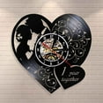 thumbnail image 1 of Personalized One Year Wedding Anniversary Wall Clock 1st Anniversary Dating Marriage Gift For Him Her Custom Home Decor Clock, 1 of 7