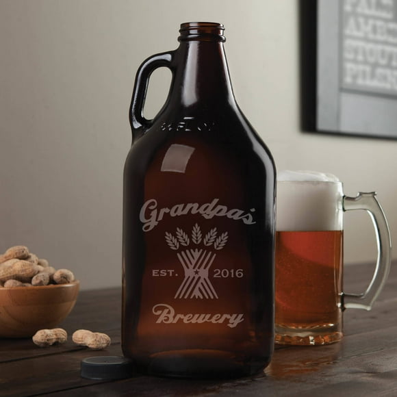 Personalized Or Monogram Beer Growler - 6 Fun Designs to Choose From!