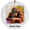 thumbnail image 1 of Personalized Orangutan Ornament, Custom Ornament for Animal Lover, Ideal Gift for Men, Women, Best Friend, Gift for Christmas, Birthday, Father's Day, Mother's day, 1 of 5