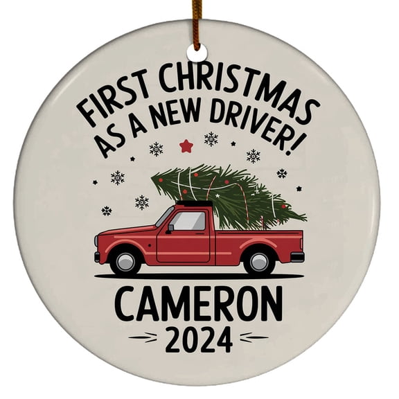Personalized Ornament Driver's License Christmas Tree Ornament, Customized State Name Date Driver's License Christmas Ornaments, New Driver Car Lover Teen Gift, Driver License 1st Xmas Presents