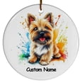 thumbnail image 1 of Personalized Ornament, Gifts for Dog Dad, Dog Mom, Gift for Dog Lovers, Custom Ornament with Name, Unique Cairn Terrier Dog Gift, Gift for Mother's day, Father's day, 1 of 6