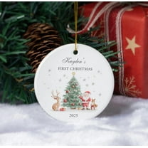 Personalized Ornaments for Christmas,2025 Christmas Hanging Christmas Gifts for Family Colleagues Christmas Tree Round Decoration,Multicolor,Free Size