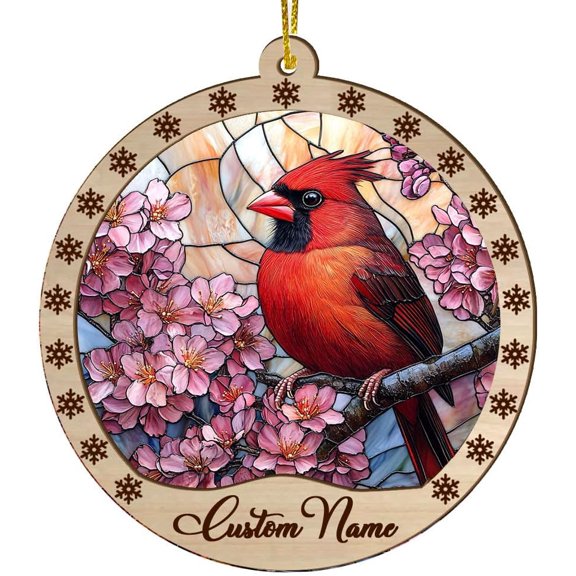 Personalized Ornaments for Christmas, Black Cardinal Suncatcher, Black Cardinal, Black Cardinal Decor, Christmas Decorations Indoor, Christmas Birthday Gifts for Women rjPA9v (Design 93)