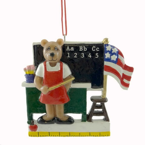 Personalized Ornaments TEACHER Resin   School Ruler KK70