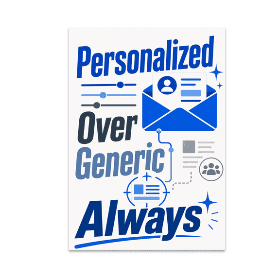 Personalized Over Generic Always - Tech Enthusiast - 13x19 Poster Print