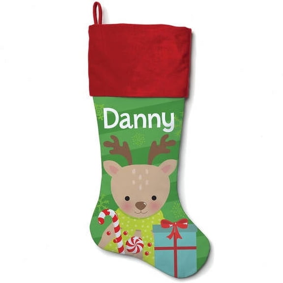 Personalized Owl, Fox, Reindeer or Polar Bear Christmas Stocking