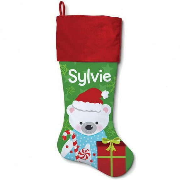 Personalized Owl, Fox, Reindeer or Polar Bear Christmas Stocking