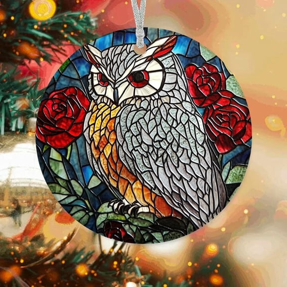 Personalized Owl Tree Ornaments, Owl Xmas Gifts Ideas, Owl Christmas Dcor, Xmas Decorations p4UPIi
