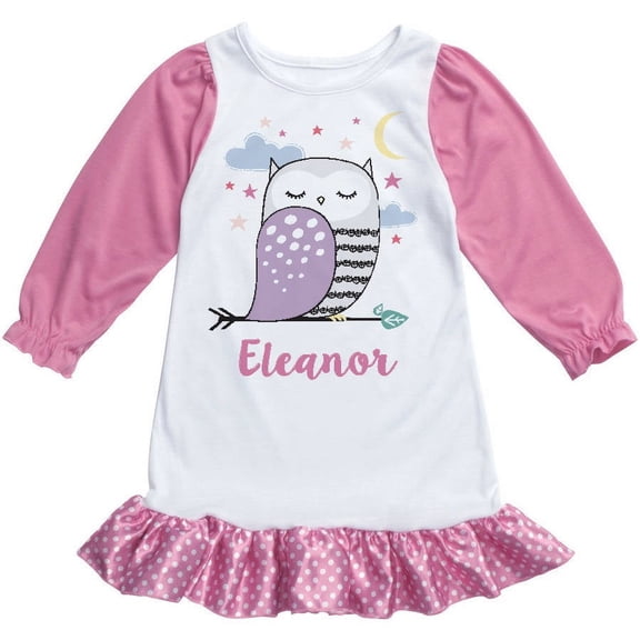 Personalized Owl Youth Nightgown