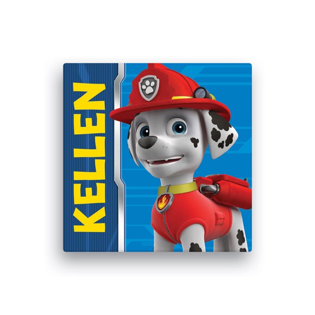 Personalized PAW Patrol Marshall Canvas Wall Art, 12" x 12"