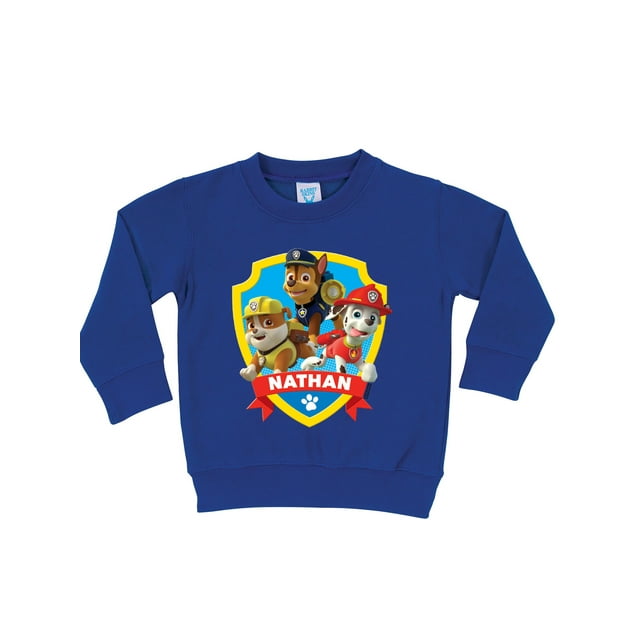 Personalized PAW Patrol Saves the Day Royal Blue Pullover Boys' Sweatshirt