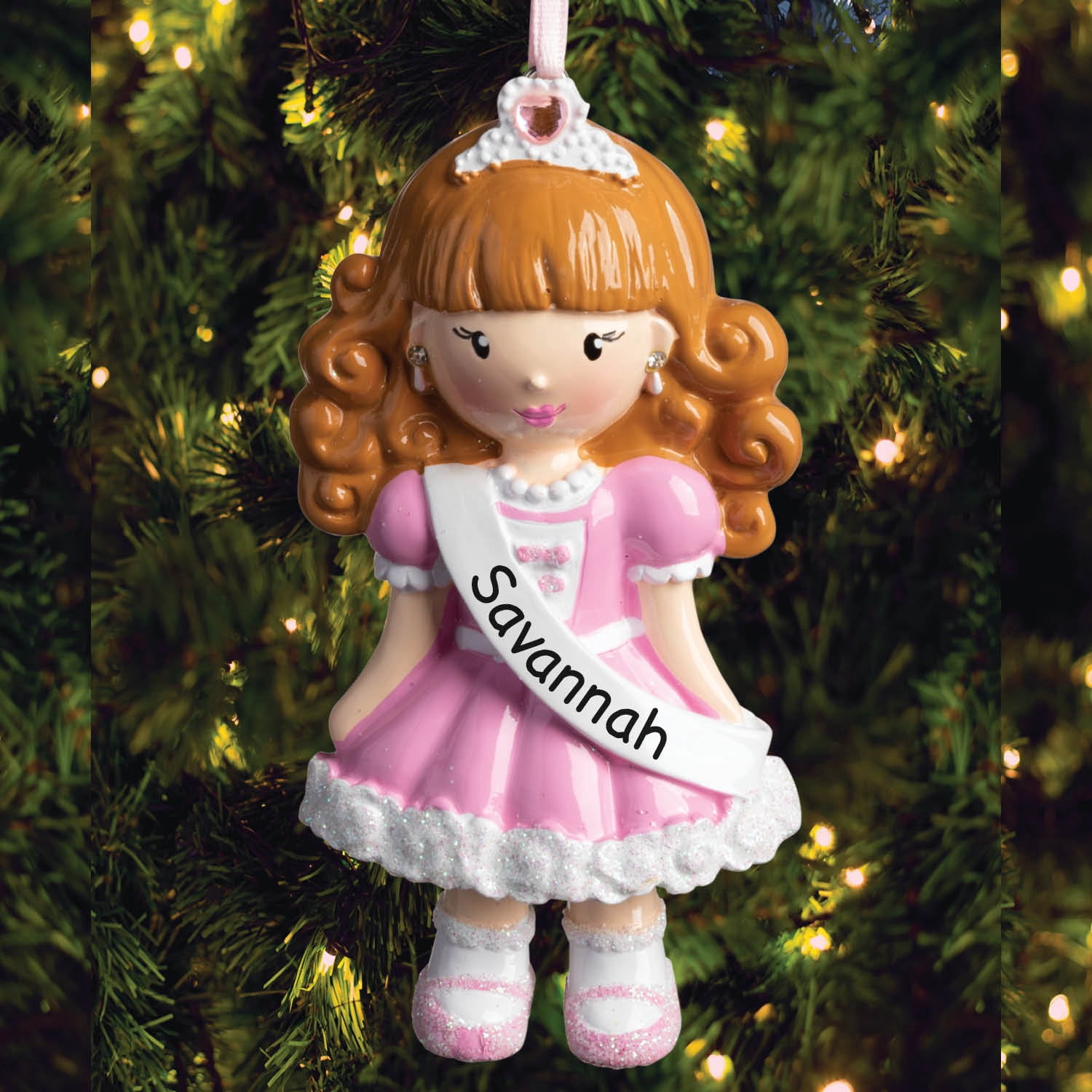 Personalized Pageant Girl Ornament