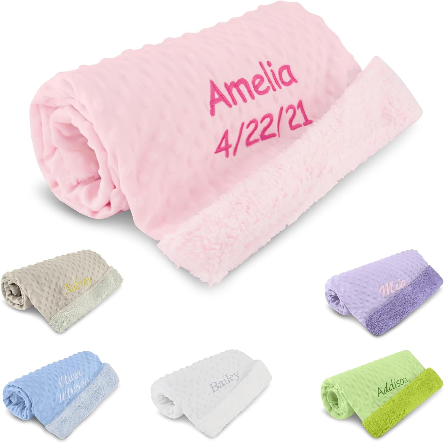 Personalized Passion Personalized Baby Blanket For Girl Swaddle Blanket 