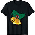 thumbnail image 1 of Personalized Pattern Bell Marry Christmas Short Sleeves 3508206_black, 1 of 3