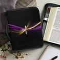 thumbnail image 1 of Personalized Pattern PU Leather Bible Bag Zipper Book Cover, Heavy Duty Protective Carrying Case Tote Organizer with Handle for Church and Study, 1 of 6