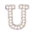 thumbnail image 1 of Personalized Pearl Letter Patch Alphabet Patch Customized Letters Patch On Patch Glue On Patch Applique DIY Bride/ U, 1 of 8