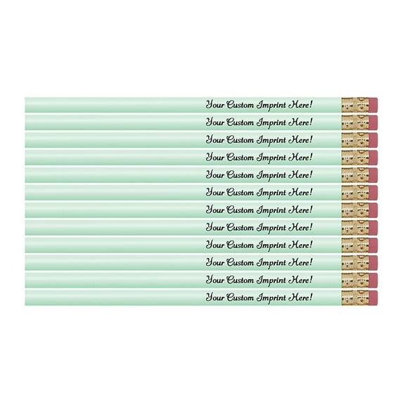 Personalized Pencils Round Custom Imprinted with your Name - Text - Logo - Message- 12 pkg FREE PERSONALIZATION Express Pencils Great Gift Idea