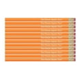 thumbnail image 1 of Personalized Pencils Round Custom Imprinted with your Name - Text - Logo - Message- 12 pkg FREE PERSONALIZATION Express Pencils Great Gift Idea, 1 of 5